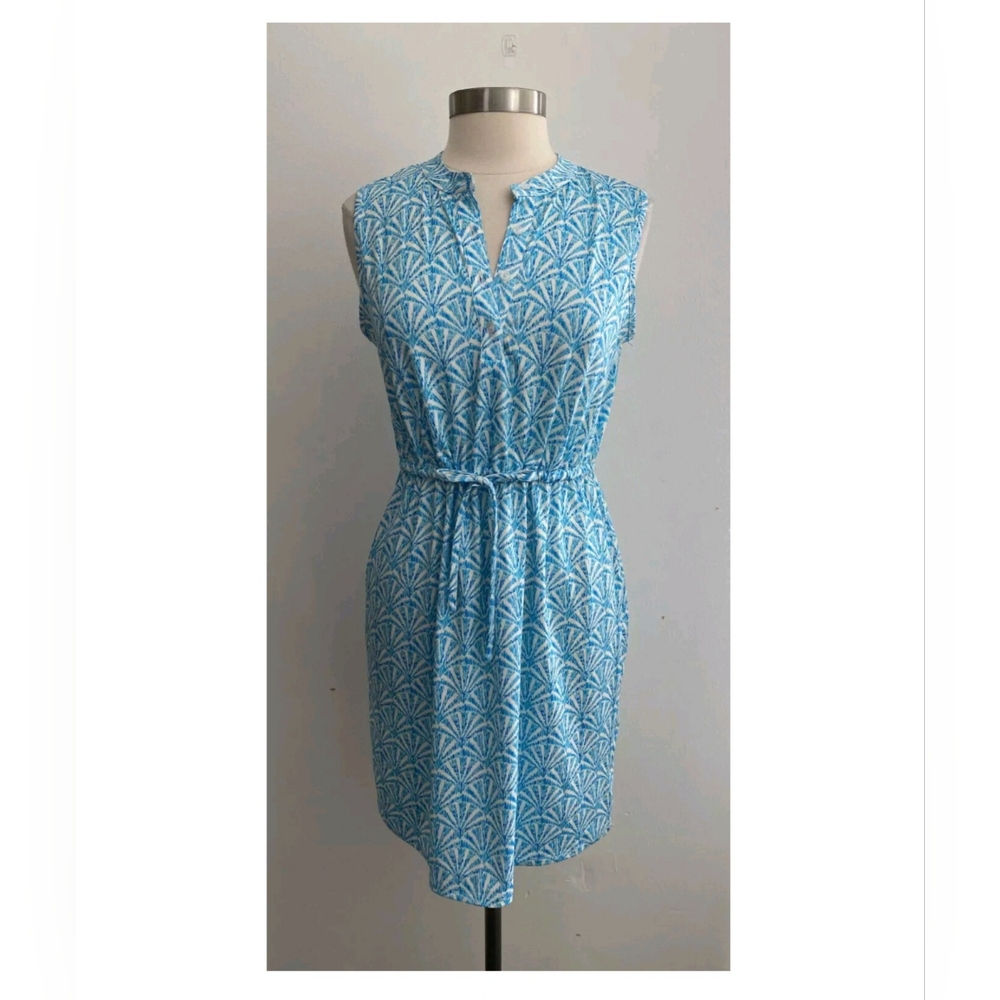 Stella Parker blue & white sundress with 30+ sun protection